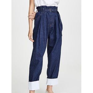 Rachel Comey Irolo Belted Paperbag wide leg jeans